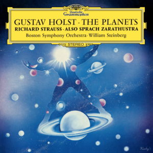 vintage album cover: Deutsche Grammophon - Gustav Holst • The Planets - Boston Symphony Orchestra